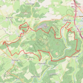 Itinéraire Brouch VTT 32 Km, distance, dénivelé, altitude, carte, profil, trace GPS