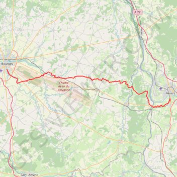 Itinéraire Bourges - Breurey-lès-Faverney, distance, dénivelé, altitude, carte, profil, trace GPS