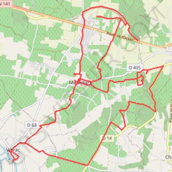 Itinéraire Moulidars( autour) 28 kms, distance, dénivelé, altitude, carte, profil, trace GPS