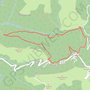 Itinéraire IRATY N2 IRATZABETA M, distance, dénivelé, altitude, carte, profil, trace GPS