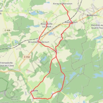 Itinéraire La forêt de la Reine et ses mystères, distance, dénivelé, altitude, carte, profil, trace GPS