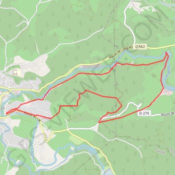 Itinéraire Boucle du domaine Saint croix, distance, dénivelé, altitude, carte, profil, trace GPS