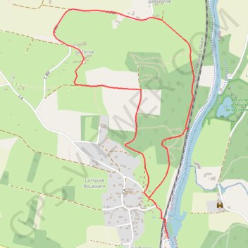 Itinéraire Le moulin de la Bouëxière - Guichen, distance, dénivelé, altitude, carte, profil, trace GPS