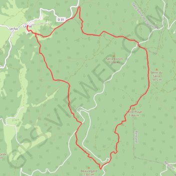 Itinéraire La forêt des Coulmes, distance, dénivelé, altitude, carte, profil, trace GPS