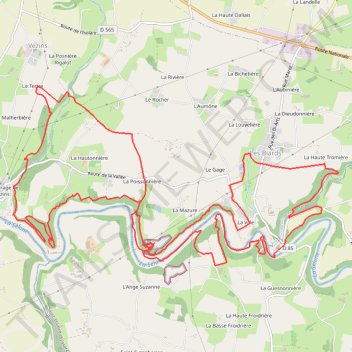 Itinéraire 2 - Trail de la Mazure 21km, distance, dénivelé, altitude, carte, profil, trace GPS