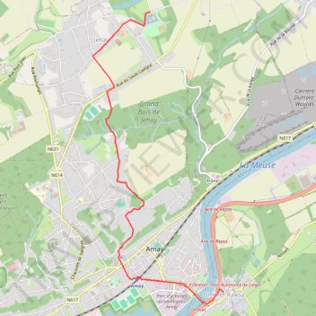 Itinéraire GRP 575 - Liaison 6 GR 121 - Amay - 2025-10-13, distance, dénivelé, altitude, carte, profil, trace GPS