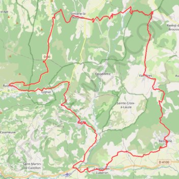 Itinéraire Céreste 1 , 70 km Simiane , Viens, distance, dénivelé, altitude, carte, profil, trace GPS