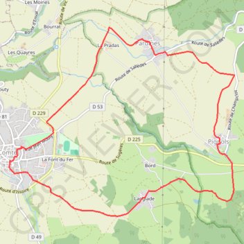 Itinéraire De Vic-le-Comte à Pignols, distance, dénivelé, altitude, carte, profil, trace GPS