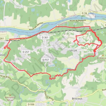 Itinéraire Tour en VTT à Urketa, distance, dénivelé, altitude, carte, profil, trace GPS