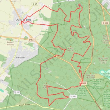 Itinéraire La Chaillotine 2014, distance, dénivelé, altitude, carte, profil, trace GPS