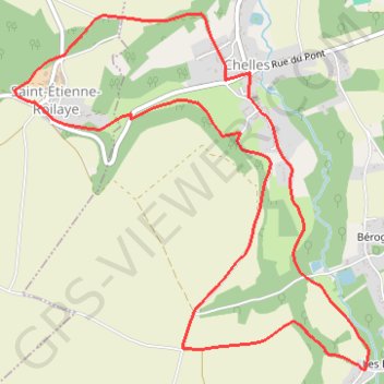 Itinéraire De Chelles à Saint-Etienne-Roilaye, distance, dénivelé, altitude, carte, profil, trace GPS