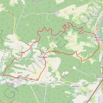 Itinéraire Rando en boucle, distance, dénivelé, altitude, carte, profil, trace GPS