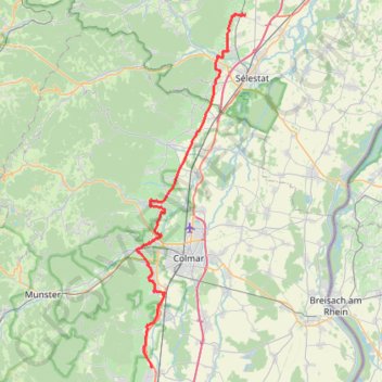 Itinéraire Dambach-La-Ville Rouffach en vélo, distance, dénivelé, altitude, carte, profil, trace GPS