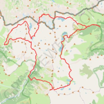 Itinéraire Boucle dans le Mercantour au départ de Castérino, distance, dénivelé, altitude, carte, profil, trace GPS