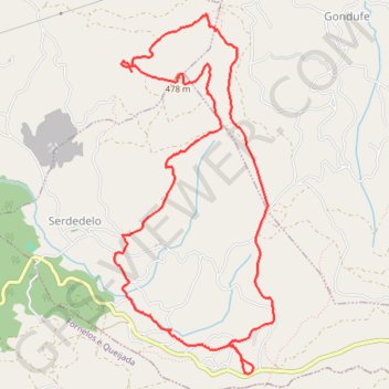 Itinéraire Boucle 10km Castelo da Ermida (Sud-est de Ponte de Lima - Portugal), distance, dénivelé, altitude, carte, profil, trace GPS