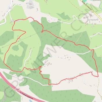 Itinéraire Brignac - Autour de Lestrade, distance, dénivelé, altitude, carte, profil, trace GPS