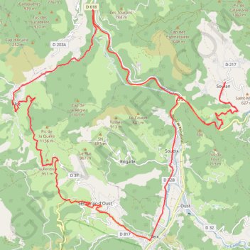 Itinéraire 2022-03-26-02, distance, dénivelé, altitude, carte, profil, trace GPS