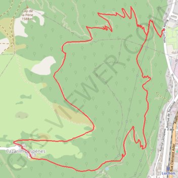 Itinéraire La Croudette par Cazaril-Laspènes, distance, dénivelé, altitude, carte, profil, trace GPS