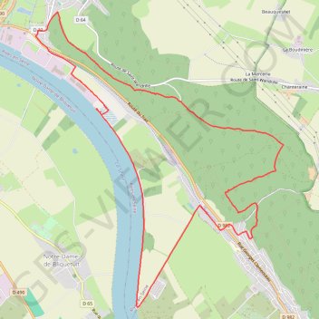 Itinéraire Rando Le Trait - Saint Wandrille, distance, dénivelé, altitude, carte, profil, trace GPS