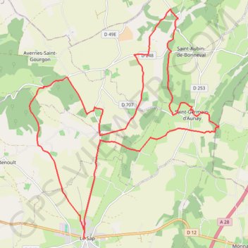Itinéraire L'église millénaire et la Croix au Chat, distance, dénivelé, altitude, carte, profil, trace GPS