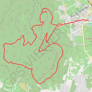 Itinéraire Orsan - Camp de César, distance, dénivelé, altitude, carte, profil, trace GPS