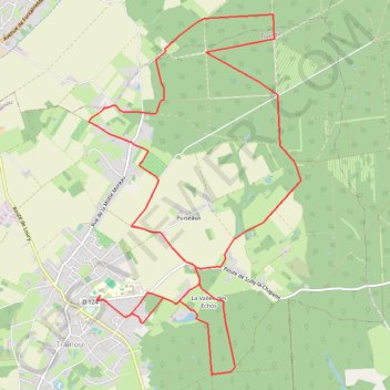 Itinéraire Mon parcours, distance, dénivelé, altitude, carte, profil, trace GPS