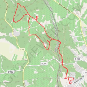 Itinéraire Autour de Rochegude, distance, dénivelé, altitude, carte, profil, trace GPS