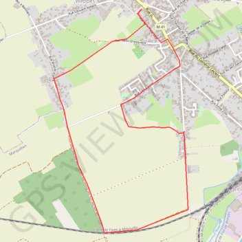 Itinéraire Rando Sainghin en Weppes, distance, dénivelé, altitude, carte, profil, trace GPS