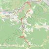 Itinéraire Chemin de la Sainte Baume. 16ème tronçon, de Pont Mirabeau à une aire de pique nique aux pieds de la Sainte Victoire, distance, dénivelé, altitude, carte, profil, trace GPS