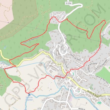 Itinéraire La Motte - Le Saut du Capelan, distance, dénivelé, altitude, carte, profil, trace GPS