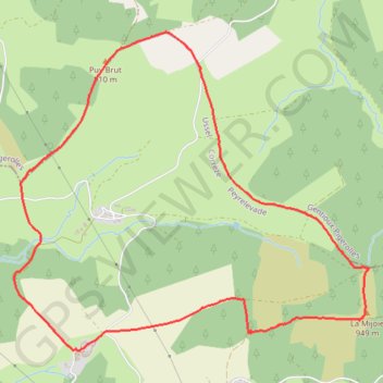 Itinéraire Balade autour de Neuvialle, distance, dénivelé, altitude, carte, profil, trace GPS