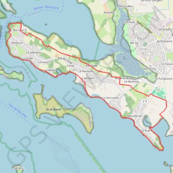 Itinéraire Randonnée à Séné, distance, dénivelé, altitude, carte, profil, trace GPS