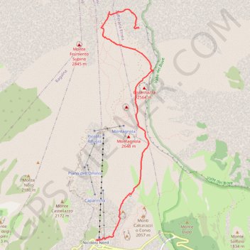 Itinéraire Vers les sommets de l'Etna, distance, dénivelé, altitude, carte, profil, trace GPS