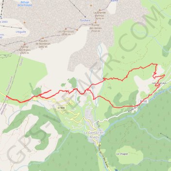 Itinéraire Vierge du Chatelard - La Giettaz, distance, dénivelé, altitude, carte, profil, trace GPS