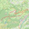 Itinéraire Pibeste - Souquète - Arréou (par les crêtes), distance, dénivelé, altitude, carte, profil, trace GPS