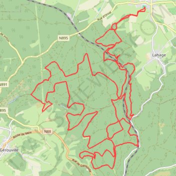 Itinéraire Trail Aux Sources de la Gaume, distance, dénivelé, altitude, carte, profil, trace GPS