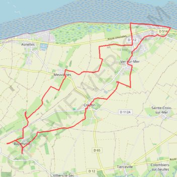 Itinéraire Bazenville, distance, dénivelé, altitude, carte, profil, trace GPS
