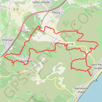 Itinéraire VTT Départ des Exals on GPSies.com, distance, dénivelé, altitude, carte, profil, trace GPS