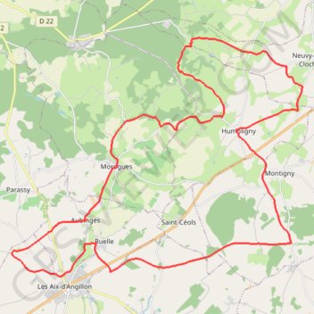 Itinéraire Hiver1, distance, dénivelé, altitude, carte, profil, trace GPS
