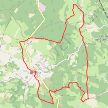 Itinéraire Au coeur du Causse de Gramat - 46 Reilhac, distance, dénivelé, altitude, carte, profil, trace GPS