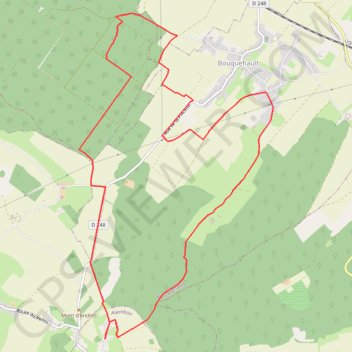 Itinéraire Sentier Philippe de Montgardin, distance, dénivelé, altitude, carte, profil, trace GPS