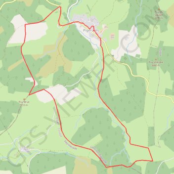 Itinéraire Rencontre avec les éoliennes - Pigerolles, distance, dénivelé, altitude, carte, profil, trace GPS