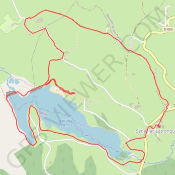 Itinéraire Balade autour du lac du Tolerme, distance, dénivelé, altitude, carte, profil, trace GPS