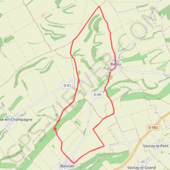 Itinéraire Circuit de Bassuet, distance, dénivelé, altitude, carte, profil, trace GPS
