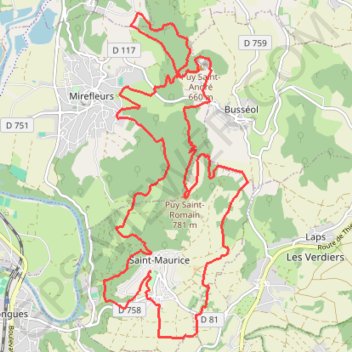 Itinéraire GrandParcours, distance, dénivelé, altitude, carte, profil, trace GPS