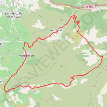 Itinéraire Le Cœur d'Hérault à vélo - Autour du causse d'Aumelas - Vendémian, distance, dénivelé, altitude, carte, profil, trace GPS