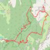 Itinéraire Lance Sud de Malissard par le couloir oueSaint et le Chaos de Bellefont (Chartreuse), distance, dénivelé, altitude, carte, profil, trace GPS