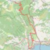 Itinéraire Sospel - Menton, distance, dénivelé, altitude, carte, profil, trace GPS