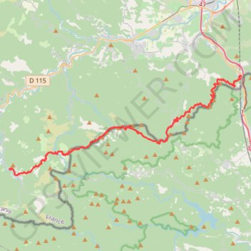 Itinéraire Traversée des Pyrénées - Étape 35, distance, dénivelé, altitude, carte, profil, trace GPS