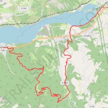 Itinéraire TLSP J1 Embrun-Savines-20616602, distance, dénivelé, altitude, carte, profil, trace GPS